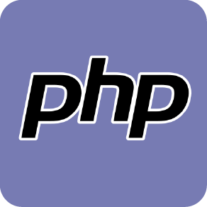 Php programming language icon dor web development course